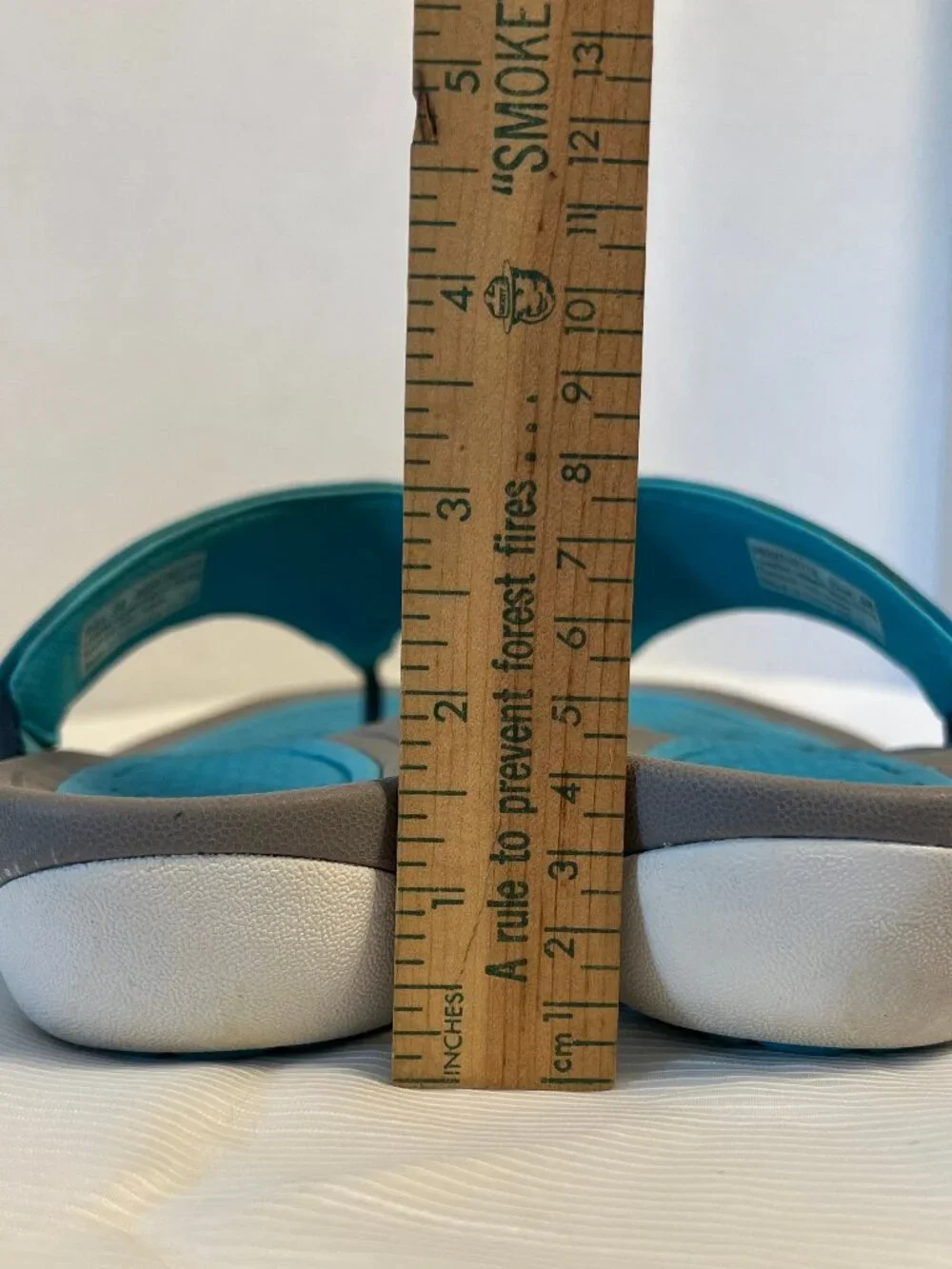 Dansko Katy Blue & Gray Leather Slip On Flip Flop Sandals - Picture 13 of 15